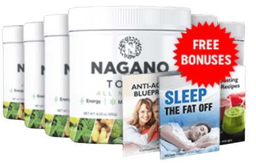 Six bottles of Nagano Tonic supplement